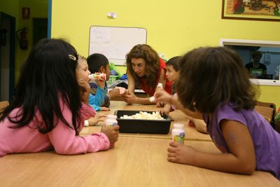 Enfants avec Pepa Gonzalez